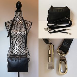 RUDSAK leather crossbodyBw/LED flash light